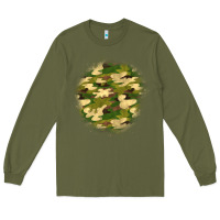 Army Green camouflage patch 2 Long Sleeve Tee - BundleAndBundleShop