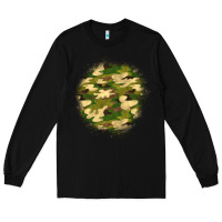 Black camouflage patch 2 Long Sleeve Tee - BundleAndBundleShop