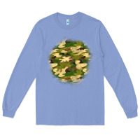 Colony Blue camouflage patch 2 Long Sleeve Tee - BundleAndBundleShop