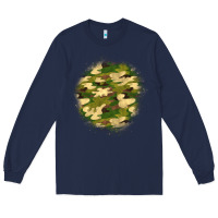 Navy camouflage patch 2 Long Sleeve Tee - BundleAndBundleShop