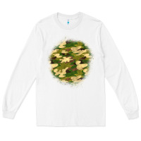 White camouflage patch 2 Long Sleeve Tee - BundleAndBundleShop