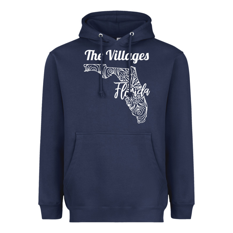 The Villages Fl   Florida City Mandala T Shirt Heavyweight Hoodie by linhVisuals | Teevron