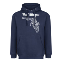 Navy the villages fl   florida city mandala t shirt Heavyweight Hoodie - linhVisuals
