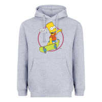 Heather Grey the simpsons bart simpson eat my shorts premium t shirt Heavyweight Hoodie - linhVisuals