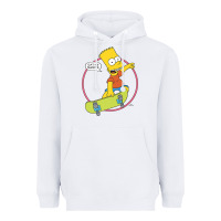 White the simpsons bart simpson eat my shorts premium t shirt Heavyweight Hoodie - linhVisuals