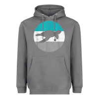 Storm sea turtle retro gift for men or boys t shirt Heavyweight Hoodie - linhVisuals