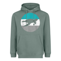 Sage sea turtle retro gift for men or boys t shirt Heavyweight Hoodie - linhVisuals