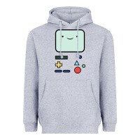 Heather Grey bmo   adventure time Heavyweight Hoodie - linhVisuals