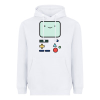 White bmo   adventure time Heavyweight Hoodie - linhVisuals