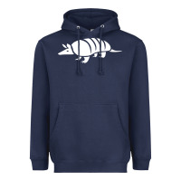 Navy armadillo Heavyweight Hoodie - linhVisuals