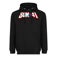 Black Artwork SUM41 Heavyweight Hoodie - linhVisuals