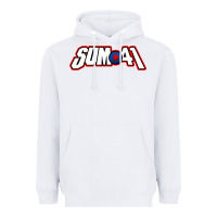 White Artwork SUM41 Heavyweight Hoodie - linhVisuals