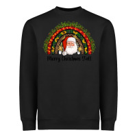 Black merry christmas y'all santa rainbow Heavyweight Sweatshirt - AdoDesignShop