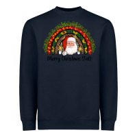 Navy merry christmas y'all santa rainbow Heavyweight Sweatshirt - AdoDesignShop