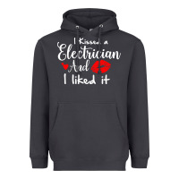 Smoke i kissed an electrician and i liked it for girlfriend wife pullover ho Heavyweight Hoodie - linhVisuals