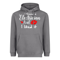 Storm i kissed an electrician and i liked it for girlfriend wife pullover ho Heavyweight Hoodie - linhVisuals