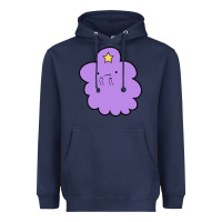 Navy lumpy space  adventure time Heavyweight Hoodie - linhVisuals