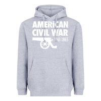 Heather Grey american civil war reenactor historical Heavyweight Hoodie - linhVisuals