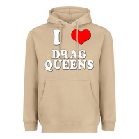 Mushroom i love drag queens  i heart drag queens t shirt Heavyweight Hoodie - linhVisuals