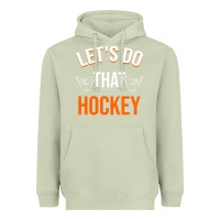 Matcha Lets Do That Hockey Heavyweight Hoodie - linhVisuals