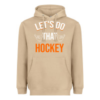 Mushroom Lets Do That Hockey Heavyweight Hoodie - linhVisuals