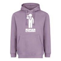 Lavender cigar smoker Heavyweight Hoodie - linhVisuals