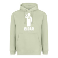 Matcha cigar smoker Heavyweight Hoodie - linhVisuals