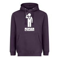 Plum cigar smoker Heavyweight Hoodie - linhVisuals