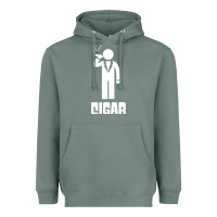 Sage cigar smoker Heavyweight Hoodie - linhVisuals