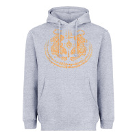Heather Grey twin tiger sak yant tattoo muay thai thailand martial art tank top Heavyweight Hoodie - linhVisuals