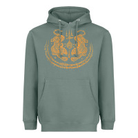 Sage twin tiger sak yant tattoo muay thai thailand martial art tank top Heavyweight Hoodie - linhVisuals