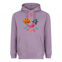 Lavender Los Spurs Heavyweight Hoodie - linhVisuals