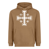 Toasted Coconut crusader cross of jerusalem knights templa Heavyweight Hoodie - linhVisuals