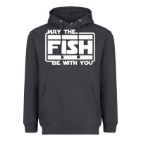 Smoke May The Fish Be With You Fishing3 Heavyweight Hoodie - linhVisuals