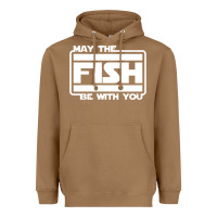 Toasted Coconut May The Fish Be With You Fishing3 Heavyweight Hoodie - linhVisuals