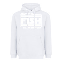 White May The Fish Be With You Fishing3 Heavyweight Hoodie - linhVisuals