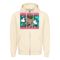 Sandshell v.d flowers and hearts Zipper Hoodie - AdoDesignShop
