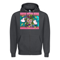Smoke v.d flowers and hearts Zipper Hoodie - AdoDesignShop