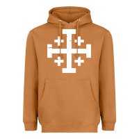Meerkat crusader cross of jerusalem Heavyweight Hoodie - linhVisuals