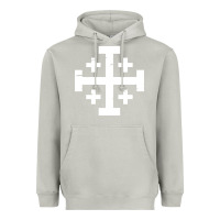 Moon Dust crusader cross of jerusalem Heavyweight Hoodie - linhVisuals