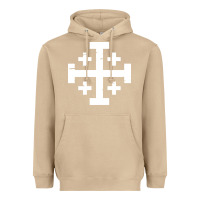 Mushroom crusader cross of jerusalem Heavyweight Hoodie - linhVisuals
