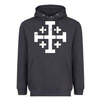Smoke crusader cross of jerusalem Heavyweight Hoodie - linhVisuals