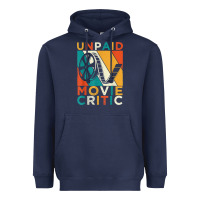 Navy unpaid movie critic shirt film cinema motion picture fan t shirt Heavyweight Hoodie - linhVisuals