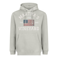 Moon Dust martha's vineyard massachusetts american flag usa vintage pullover hoo Heavyweight Hoodie - linhVisuals