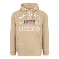 Mushroom martha's vineyard massachusetts american flag usa vintage pullover hoo Heavyweight Hoodie - linhVisuals