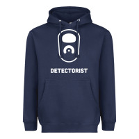 Navy detectorist Heavyweight Hoodie - linhVisuals