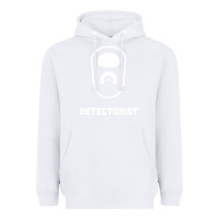 White detectorist Heavyweight Hoodie - linhVisuals