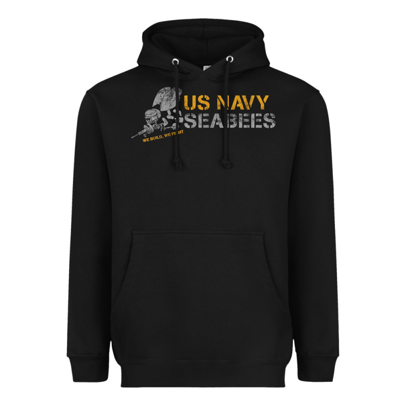 Us Navy Seabees We Build, We Fight Us Navy Sweatshirt Heavyweight Hoodie by linhVisuals | Teevron