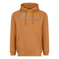 Meerkat us navy seabees we build, we fight us navy sweatshirt Heavyweight Hoodie - linhVisuals