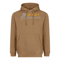 Toasted Coconut us navy seabees we build, we fight us navy sweatshirt Heavyweight Hoodie - linhVisuals